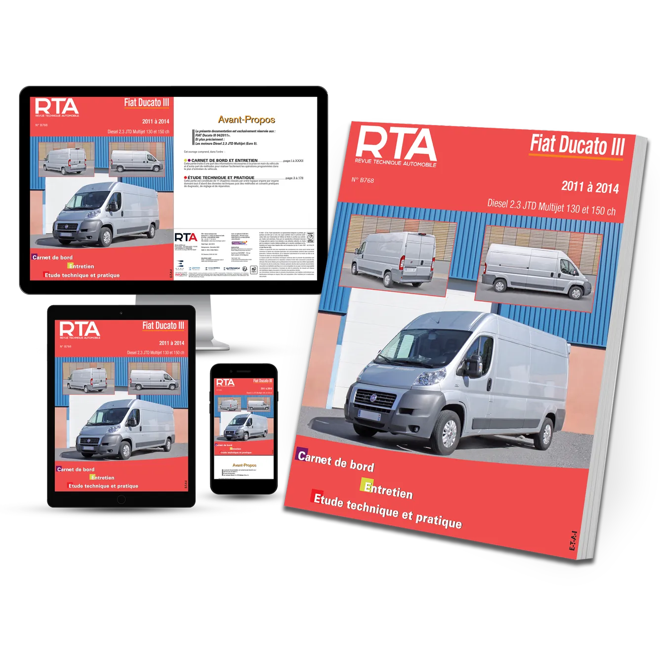 Fiat Ducato III phase 1 (2011 - 2014) 2.3 JTD Euro 5 - Revue Technique