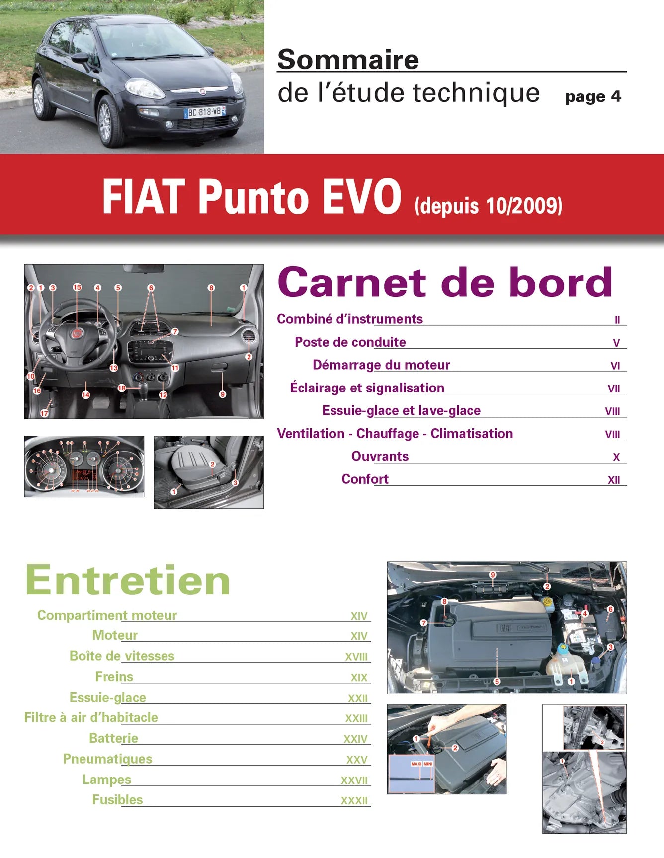 Fiat Punto Evo (2009 - 2013) - Revue Technique