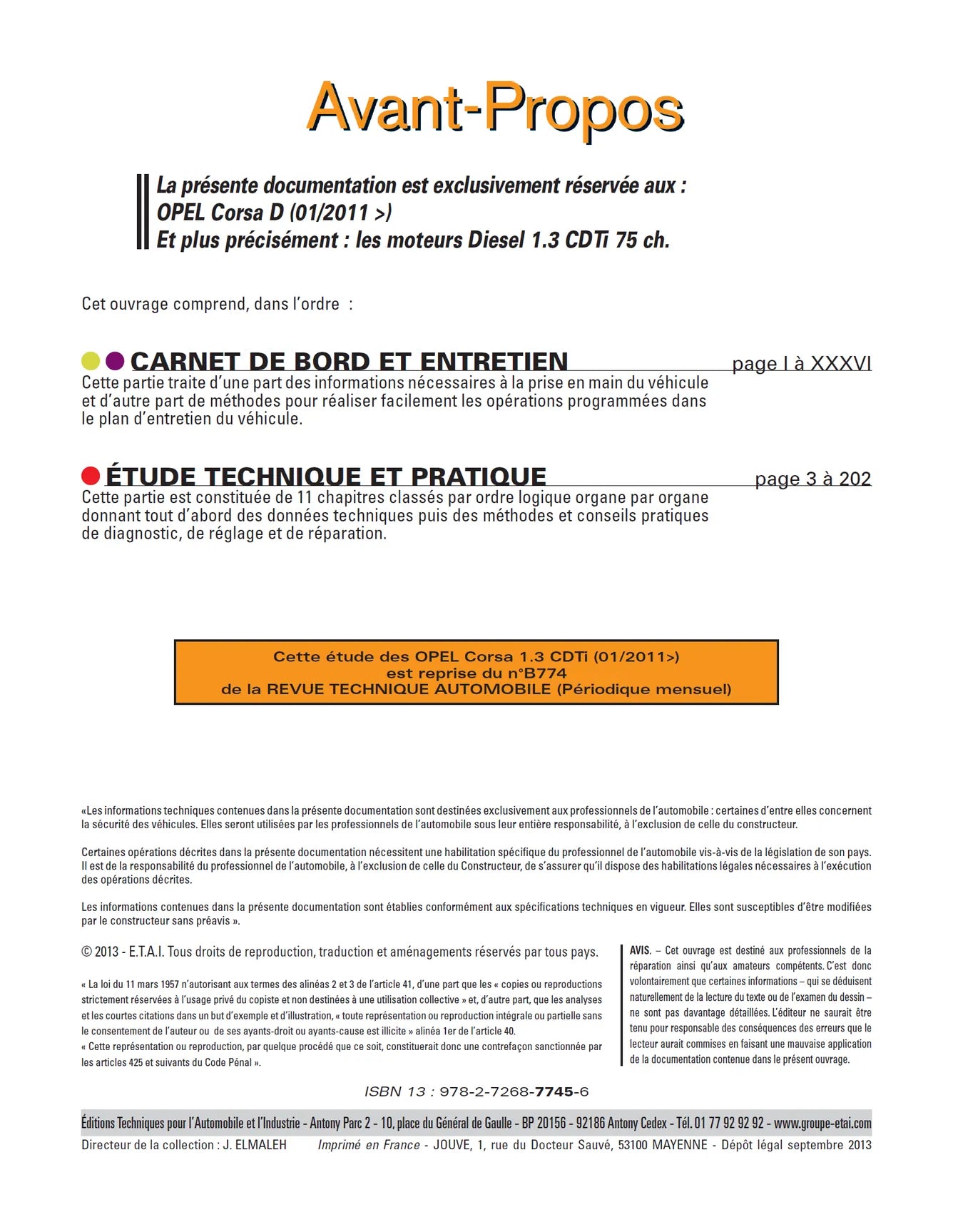 Opel Corsa IV (D) phase 2 (2011 - 2015) - Revue Technique