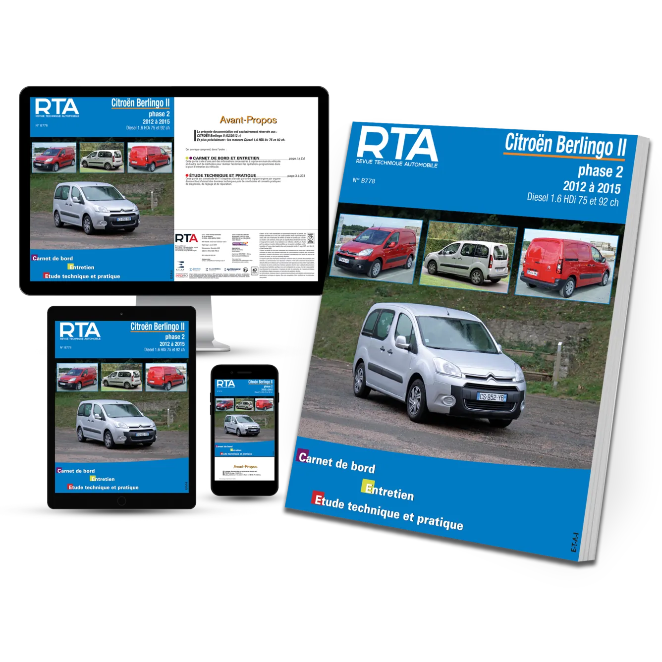 Citroën Berlingo II phase 2 (2012 - 2015) - Revue Technique
