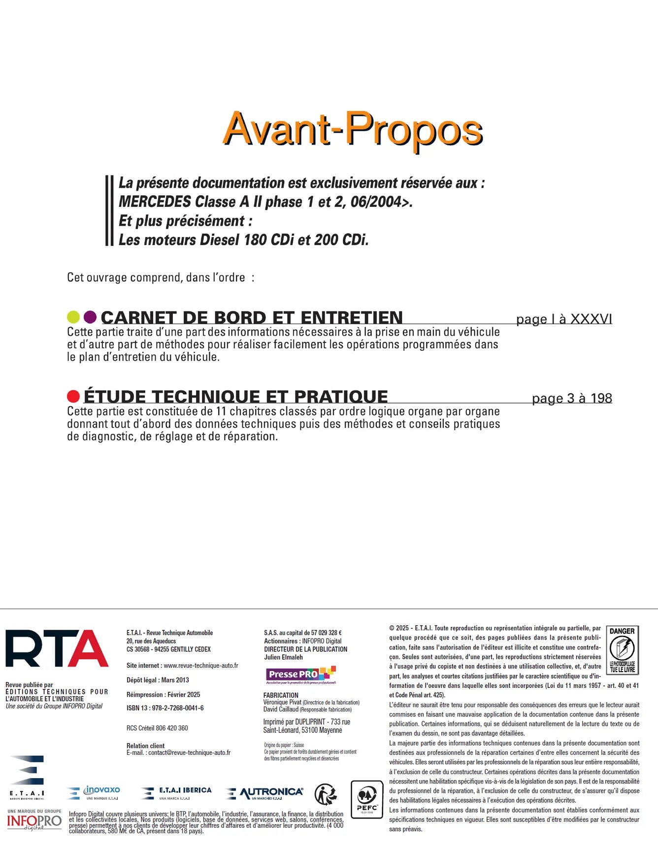 Mercedes-Benz Classe A II phases 1 et 2 (2004 - 2012) - Revue Technique