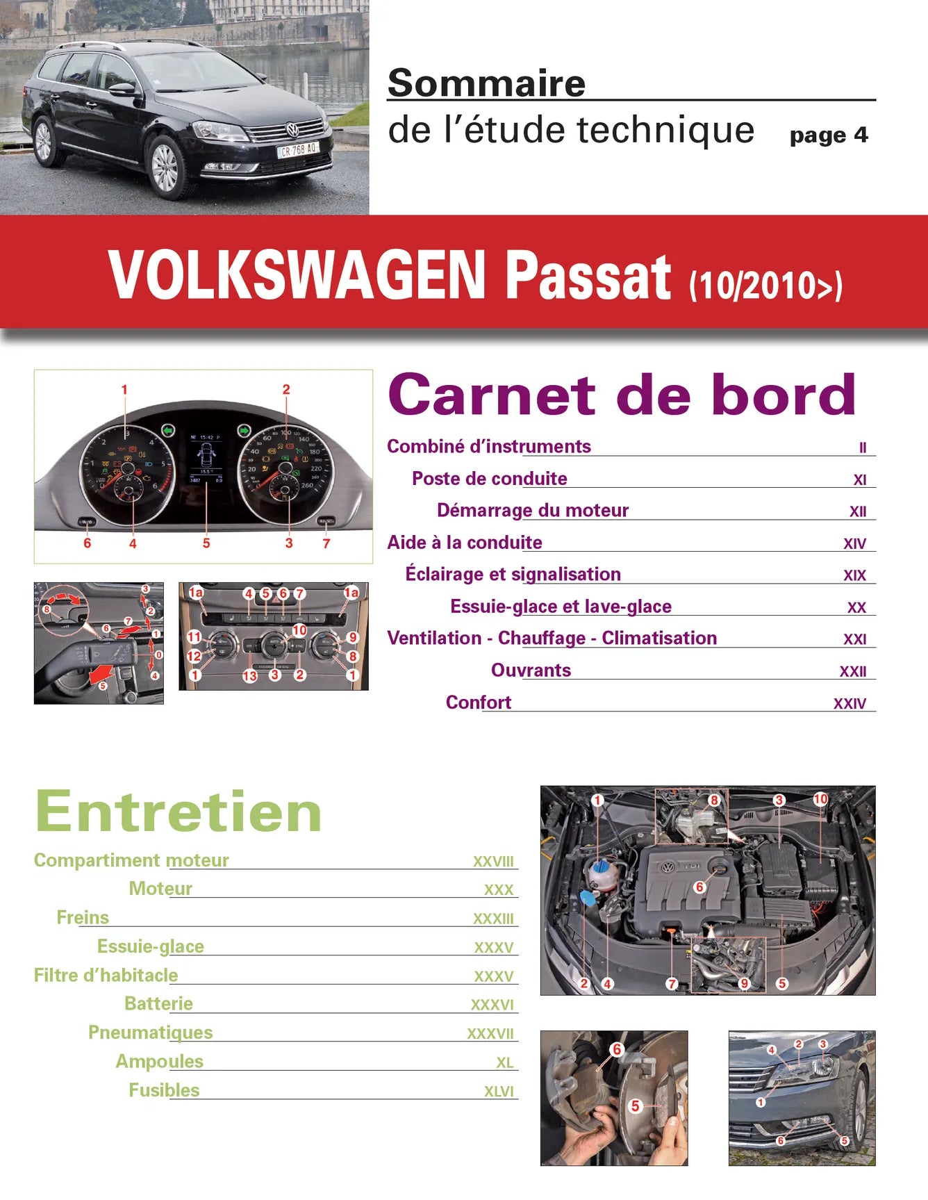 Volkswagen Passat VI (2010 - 2014) - Revue Technique