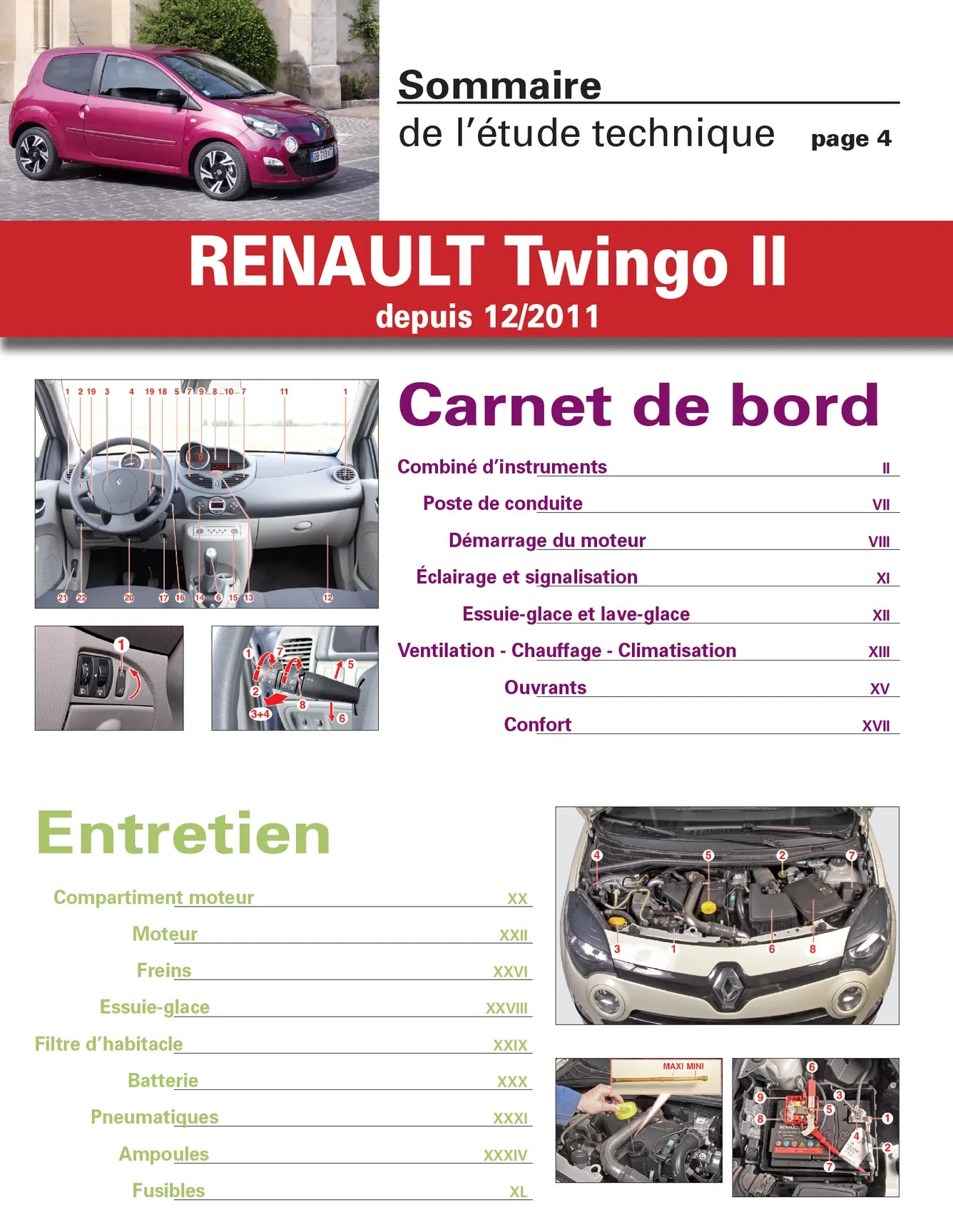 Renault Twingo II phase 2 (2011 - 2014) diesel - Revue Technique
