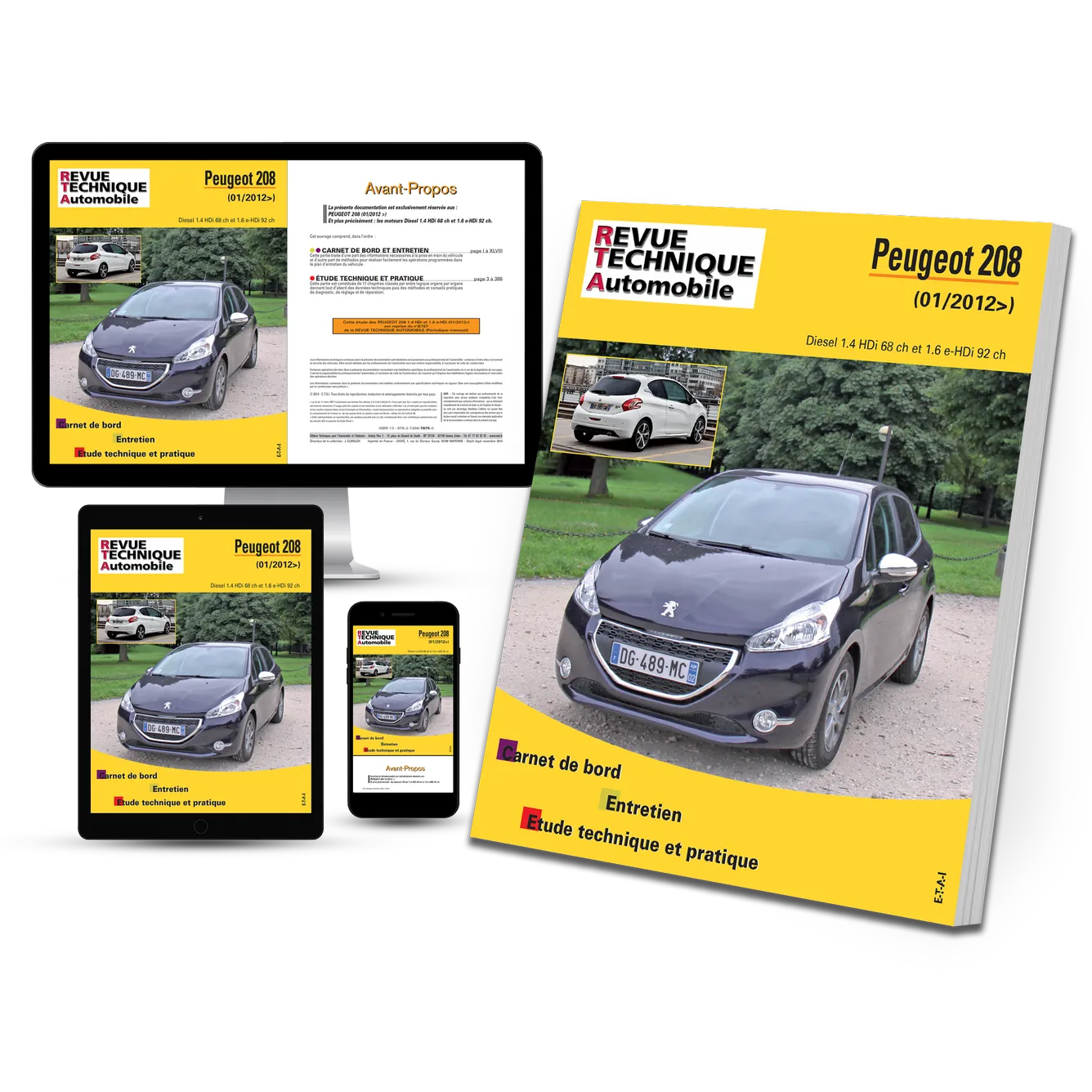 Peugeot 208 I phase 1 (2012 - 2015) diesel - Revue Technique