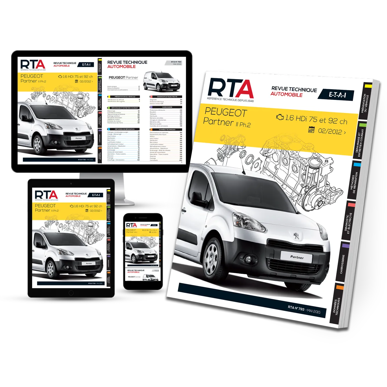 Peugeot Partner II phase 2 (2012 - 2015) - Revue Technique