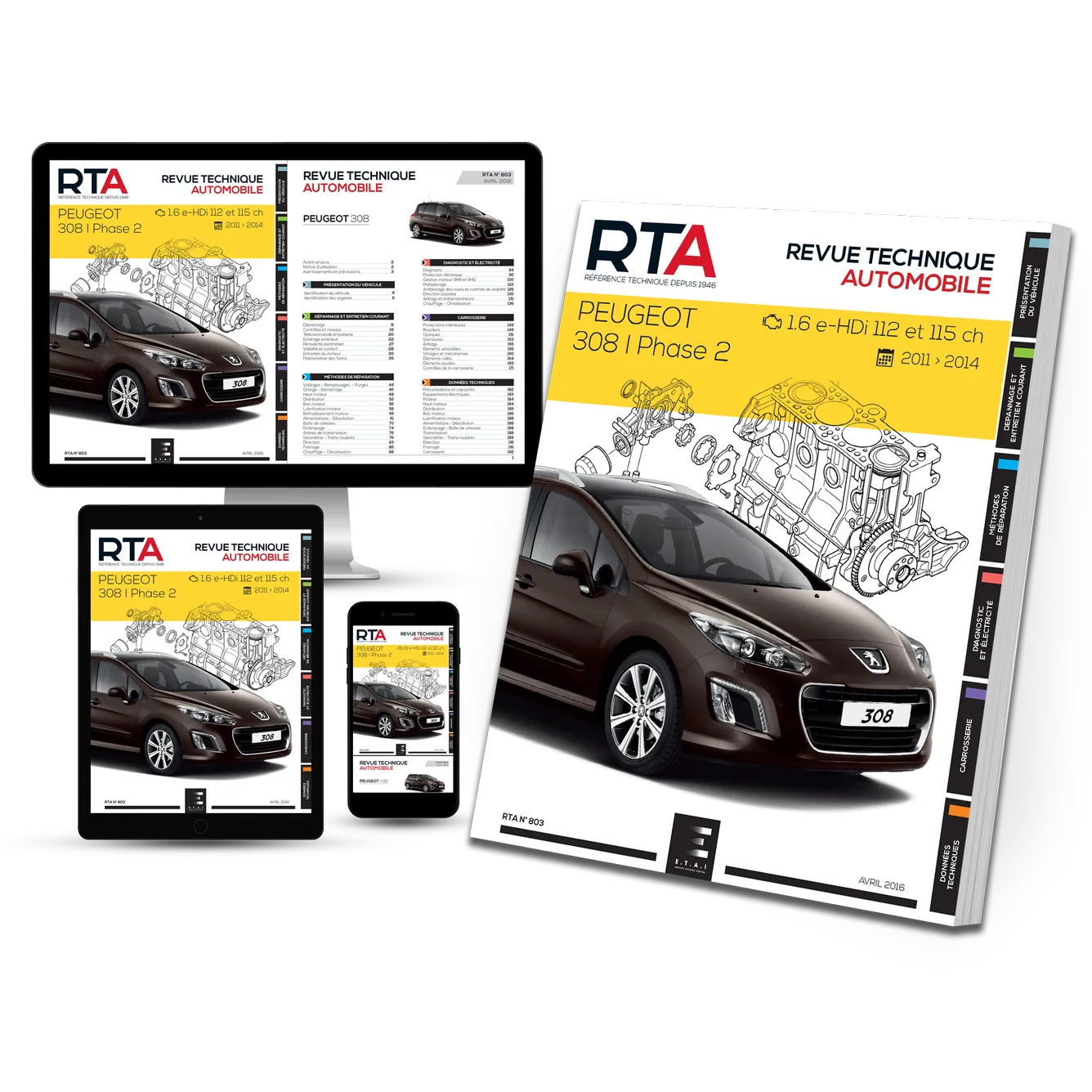 Peugeot 308 I phase 2 (2011 - 2014) - Revue Technique