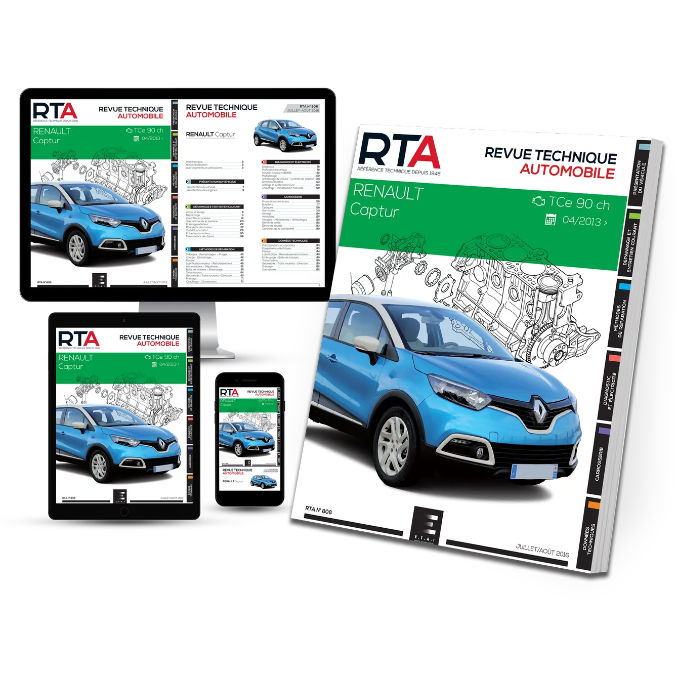 Renault Captur I phase 1 (2013 - 2017) essence - Revue Technique