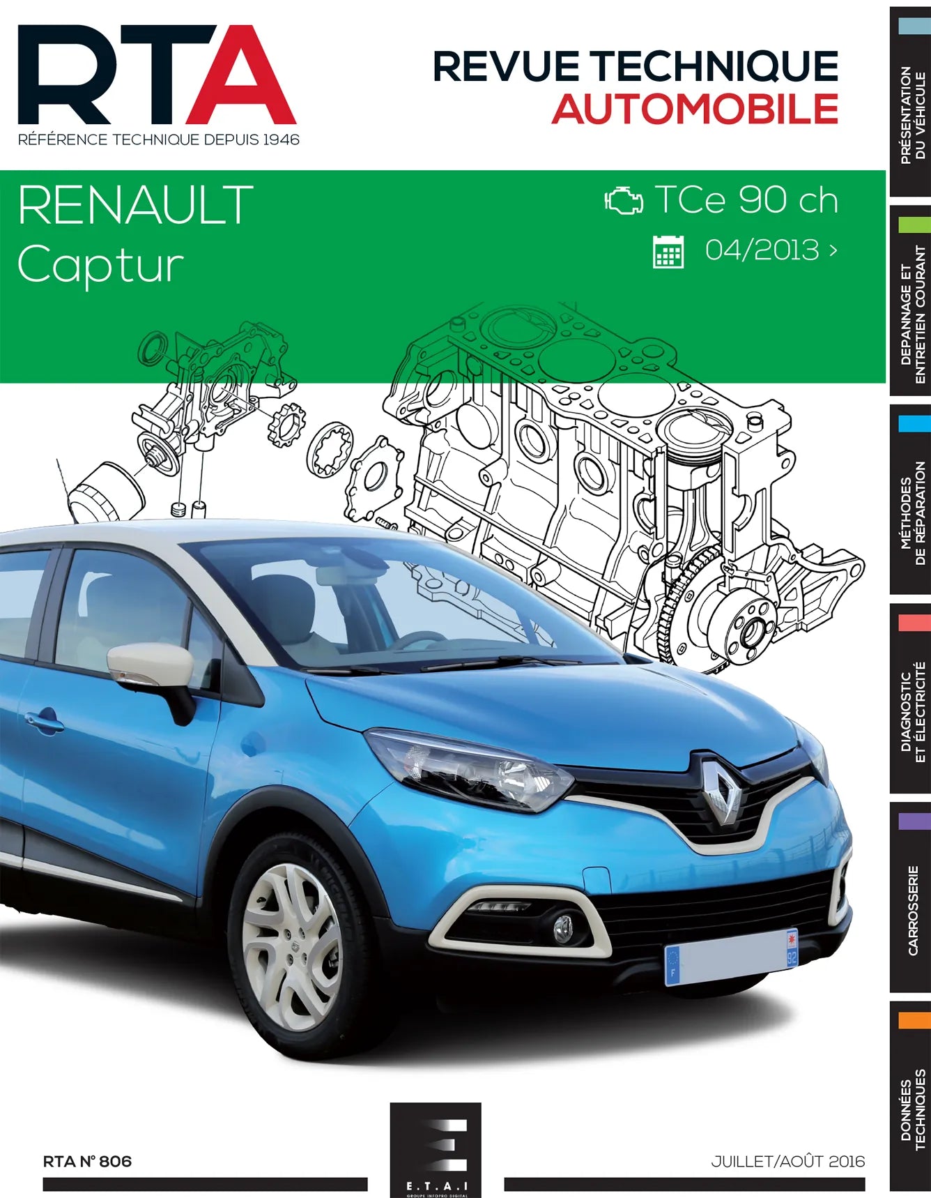 Renault Captur I phase 1 (2013 - 2017) essence - Revue Technique