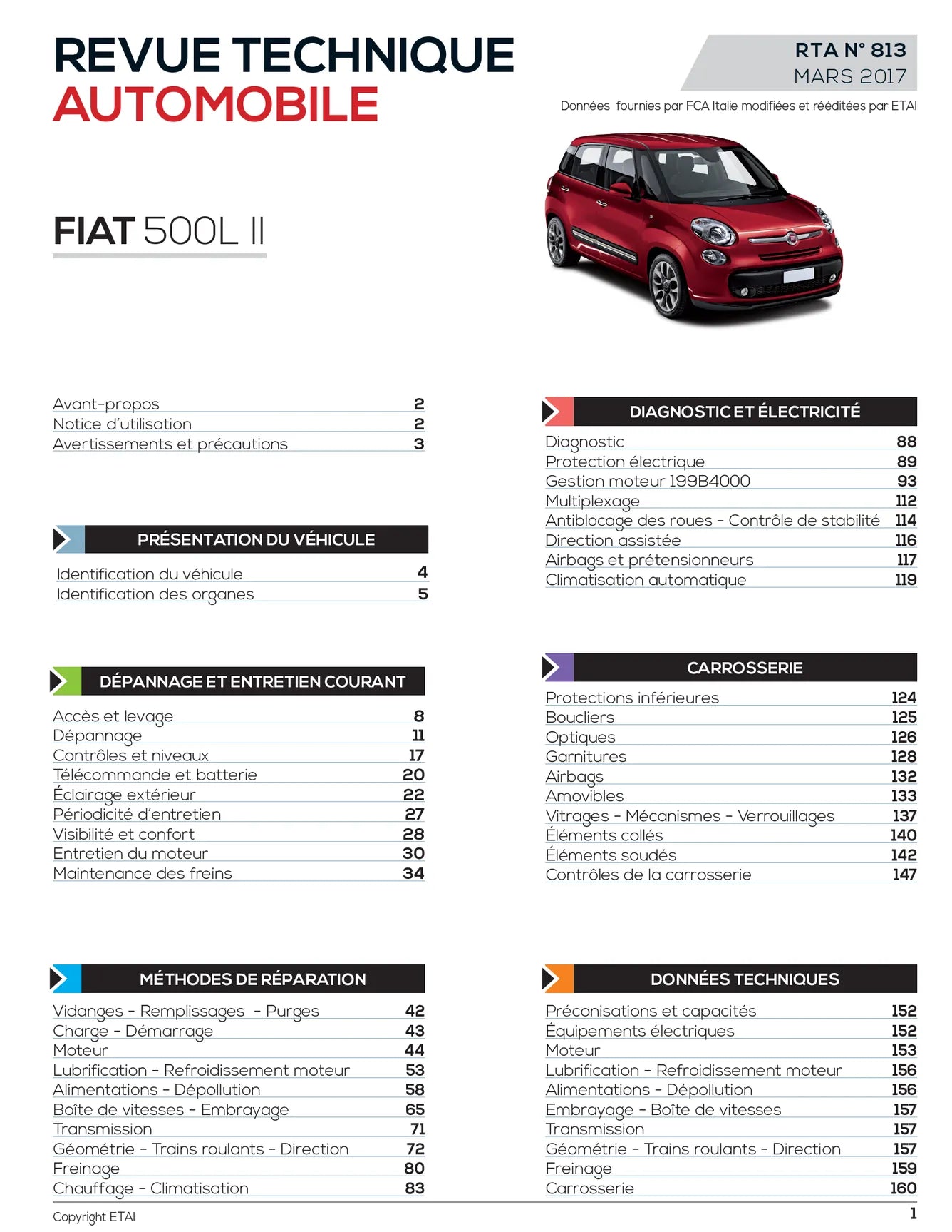 Fiat 500L II (2012 - 2018) - Revue Technique