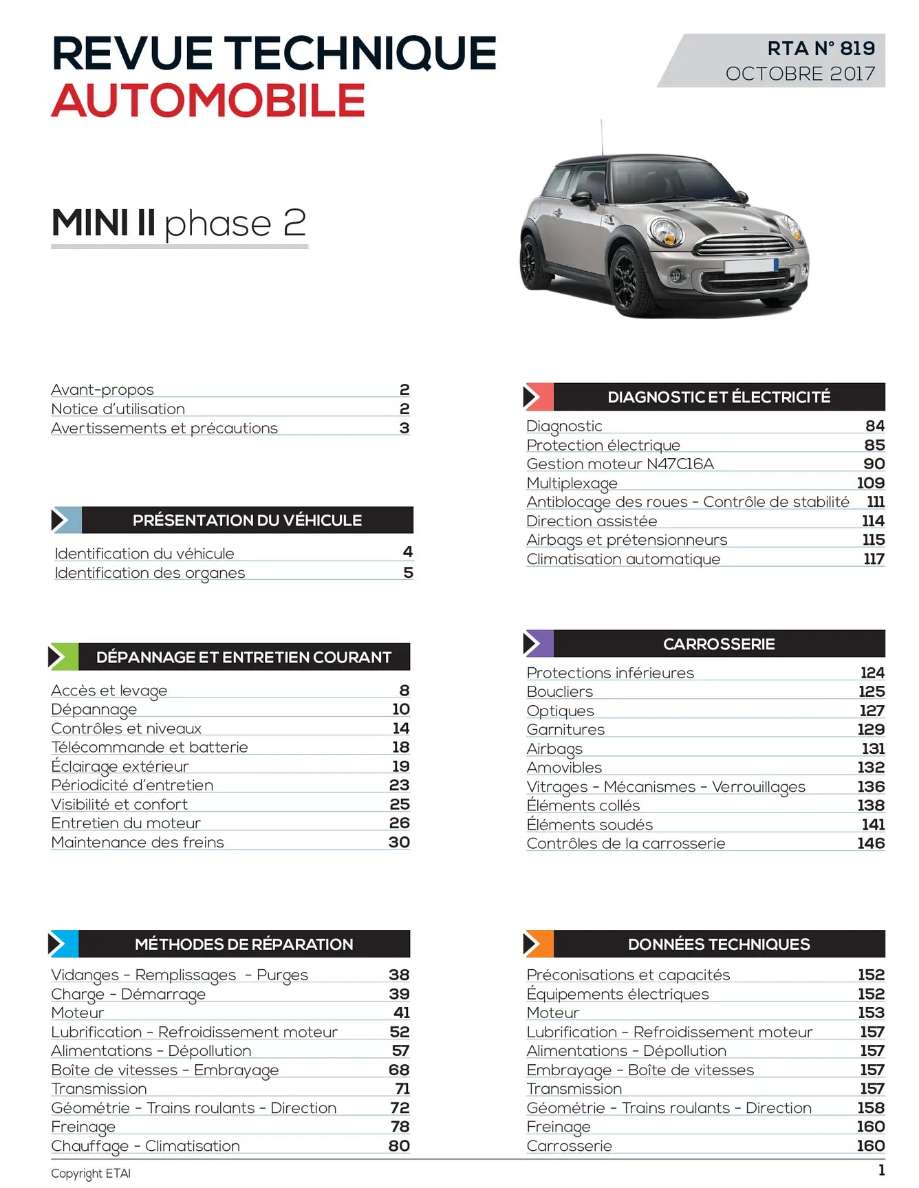 Mini One D et Cooper D II phase 2 (2010 - 2013) - Revue Technique