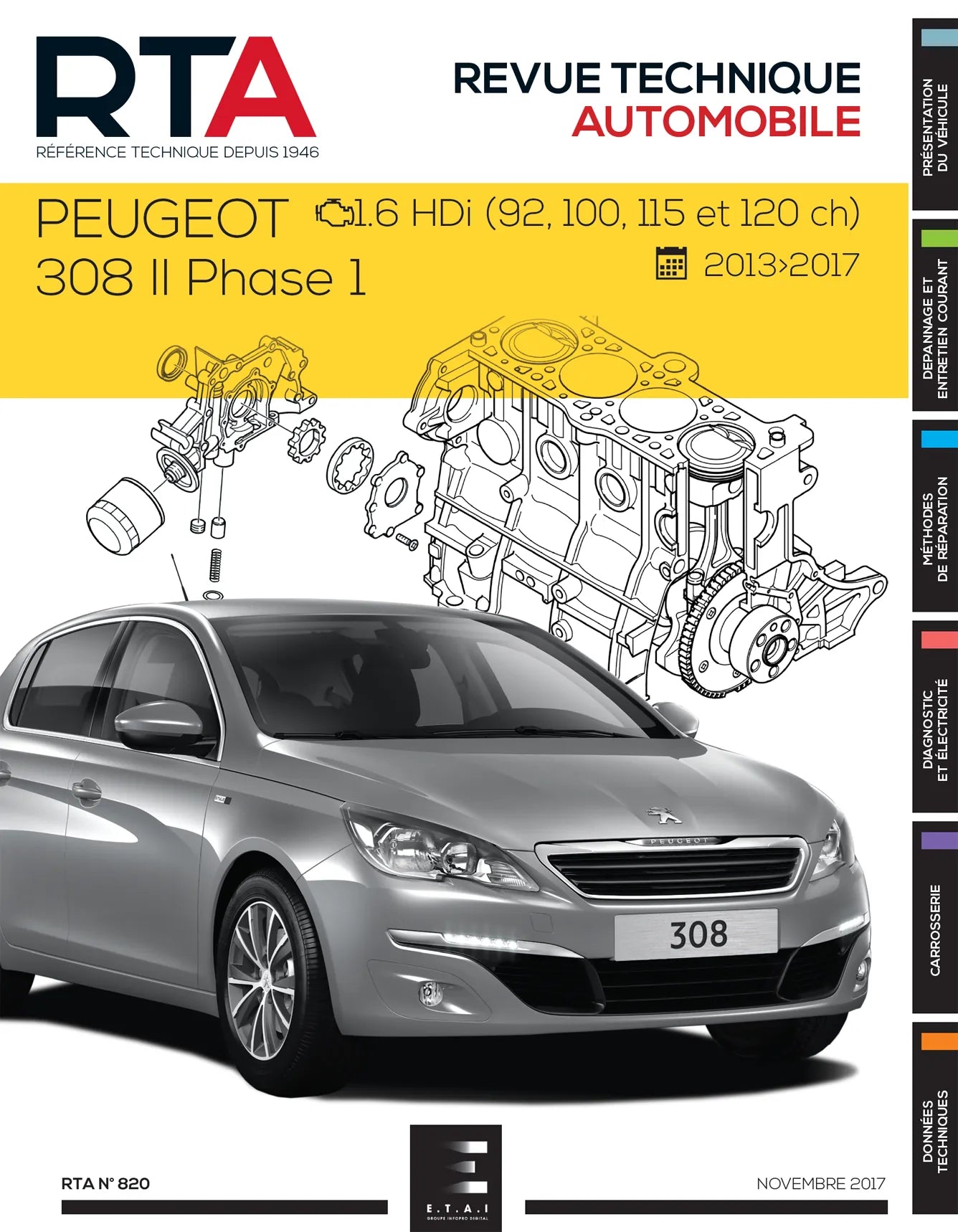Peugeot 308 II phase 1 (2013 - 2017) diesel - Revue Technique