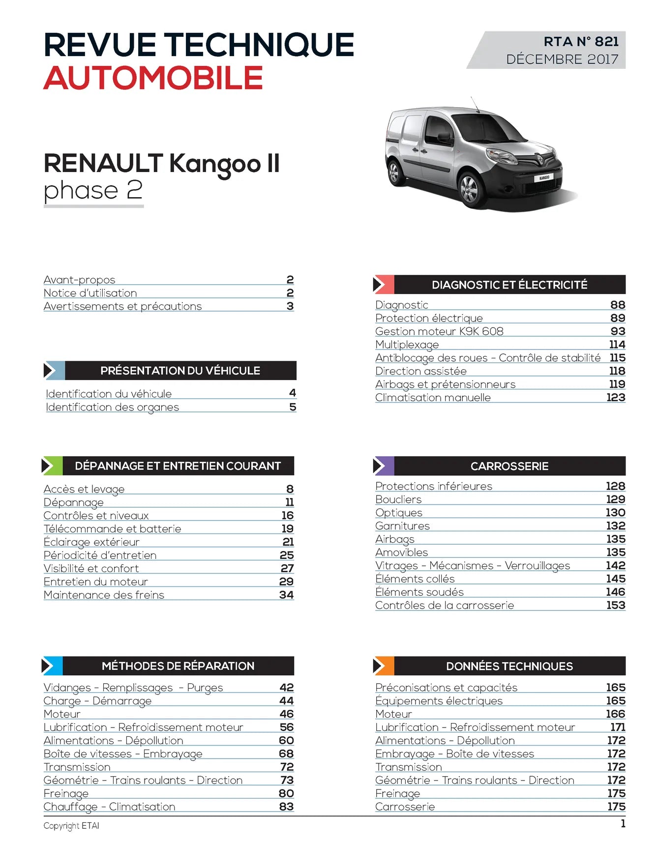 Renault Kangoo II phase 2 (2013 - 2018) - Revue Technique