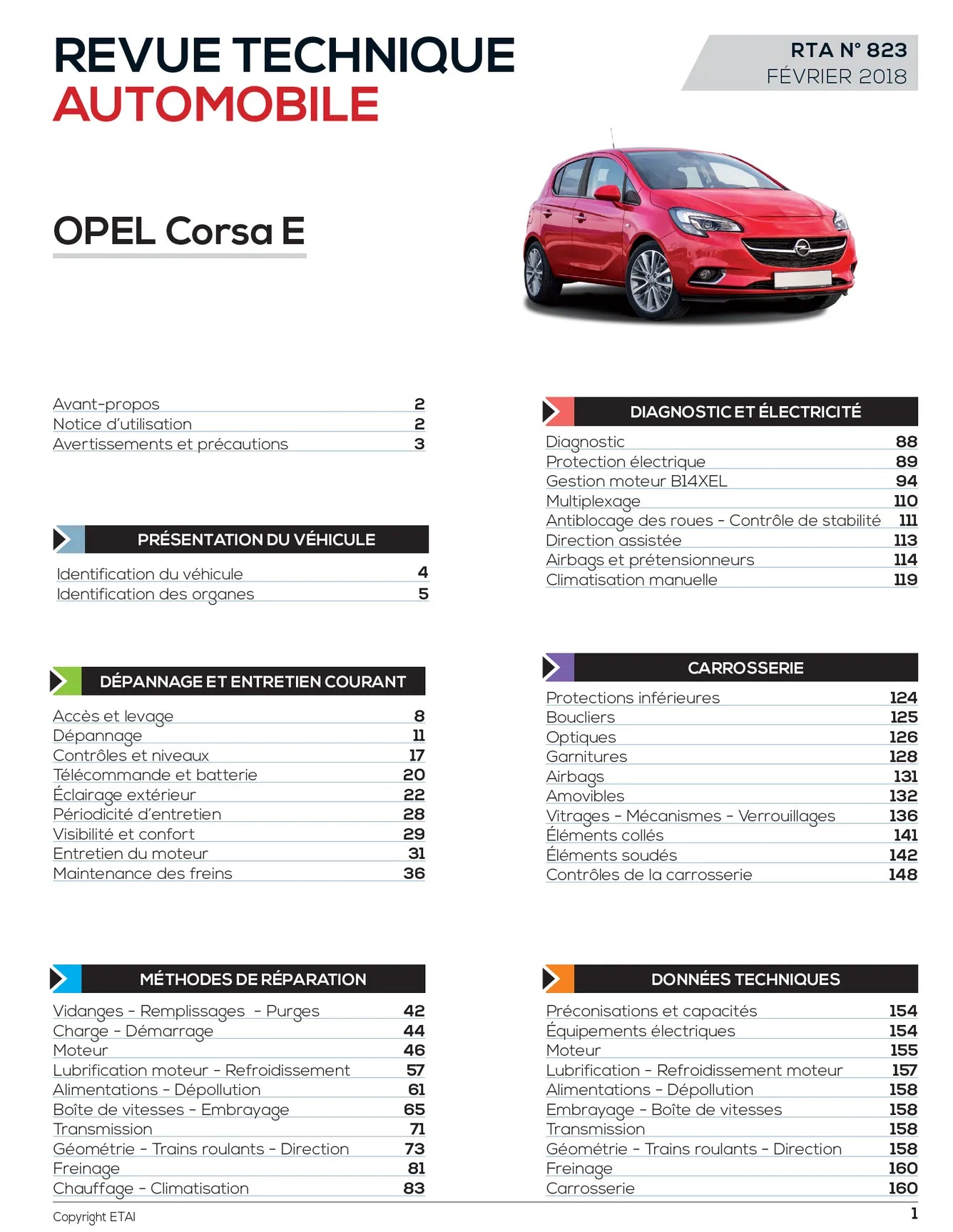 Opel Corsa V (E) (2014 - 2019) - Revue Technique