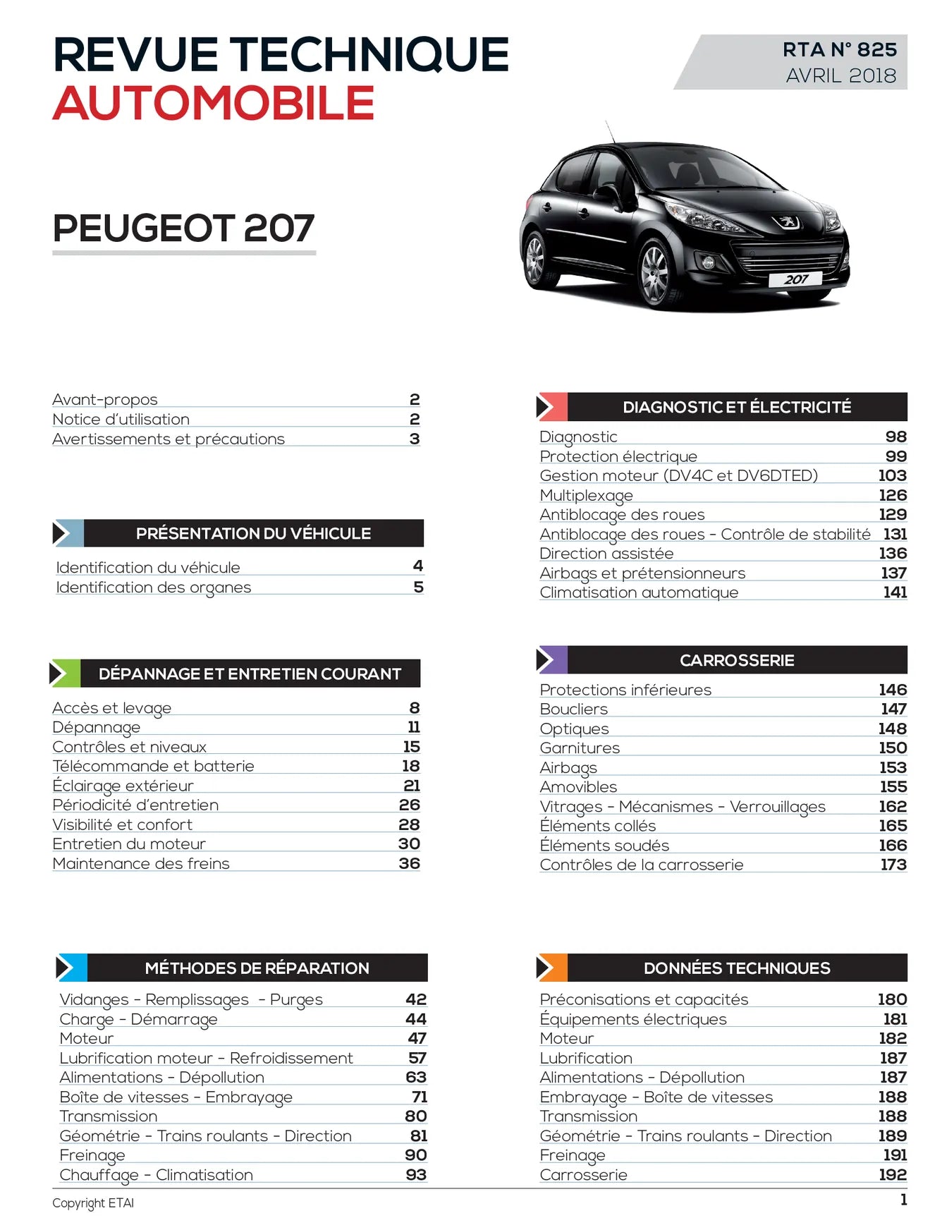 Peugeot 207 phase 2 / 207+ (2010 - 2014) - Revue Technique