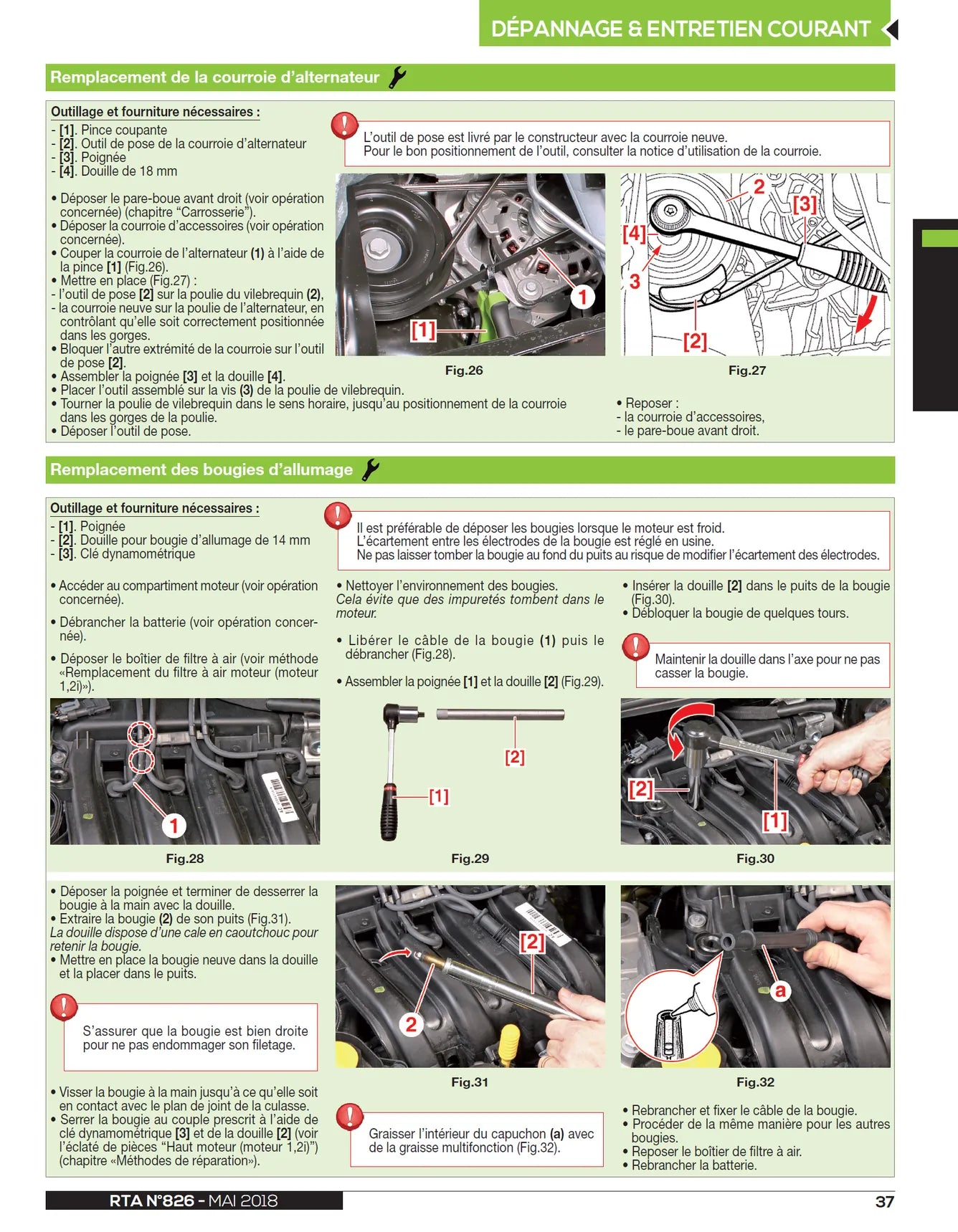 Dacia Sandero II phase 1 (2012 - 2017) essence - Revue Technique