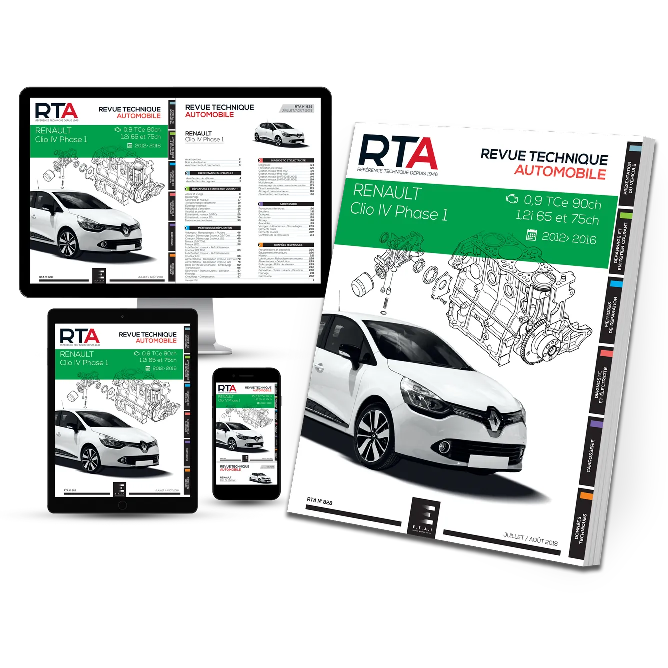 Renault Clio IV phase 1 (2012 - 2016) essence - Revue Technique