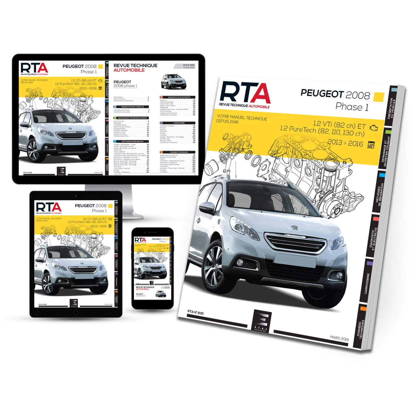 Peugeot 2008 I phase 1 (2013 - 2016) essence - Revue Technique