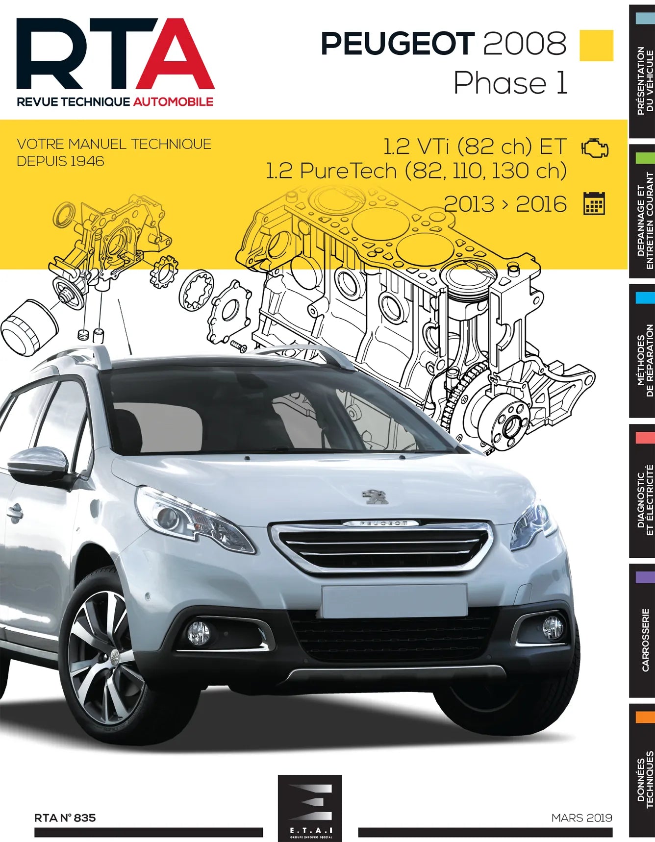 Peugeot 2008 I phase 1 (2013 - 2016) essence - Revue Technique
