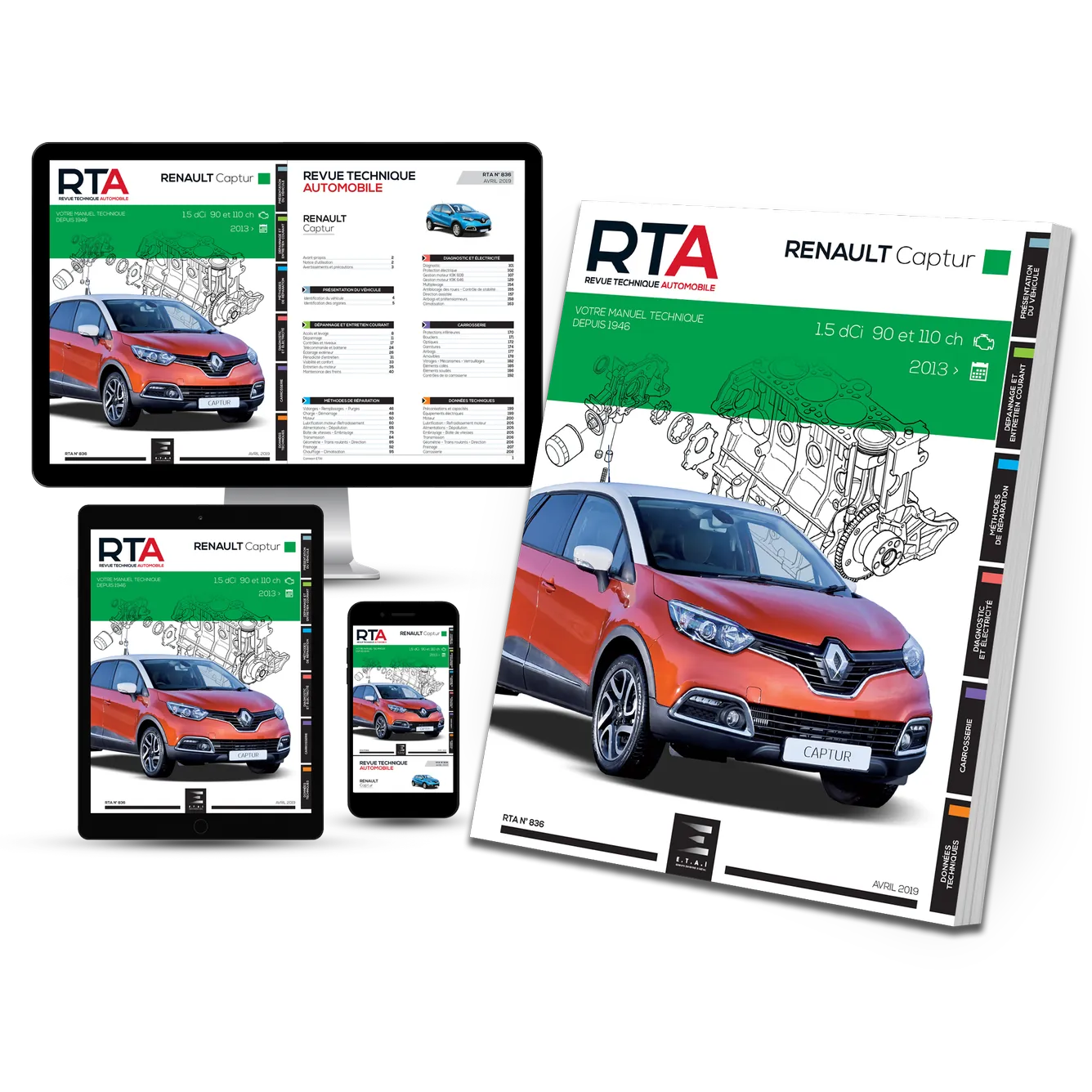 Renault Captur I phase 1 (2013 - 2017) diesel - Revue Technique