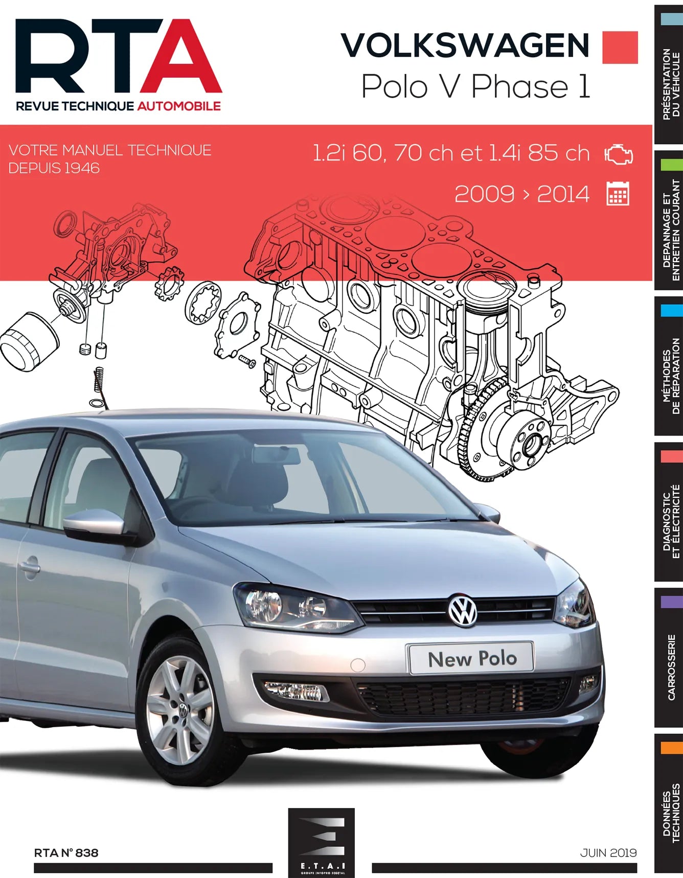 Volkswagen Polo V phase 1 (2009 - 2014) essence- Revue Technique