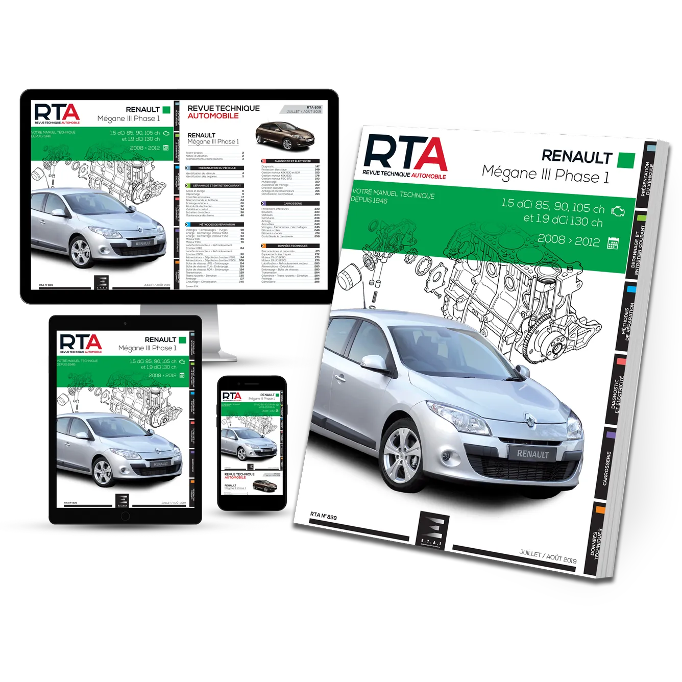 Renault Mégane III phase 1 (2008 - 2012) - Revue Technique