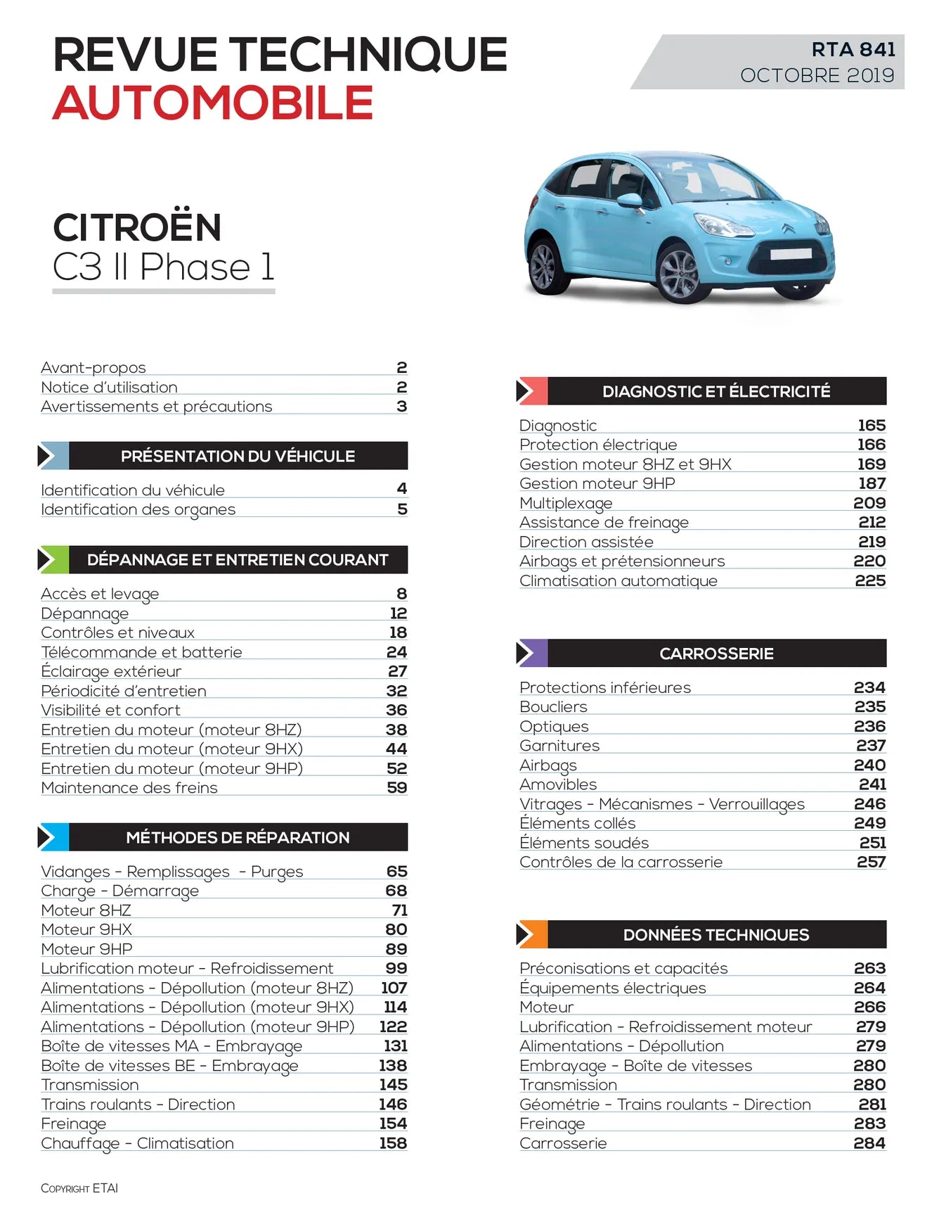 Citroën C3 II phase 1 (2009 - 2013) 1.4 et 1.6 HDi - Revue Technique