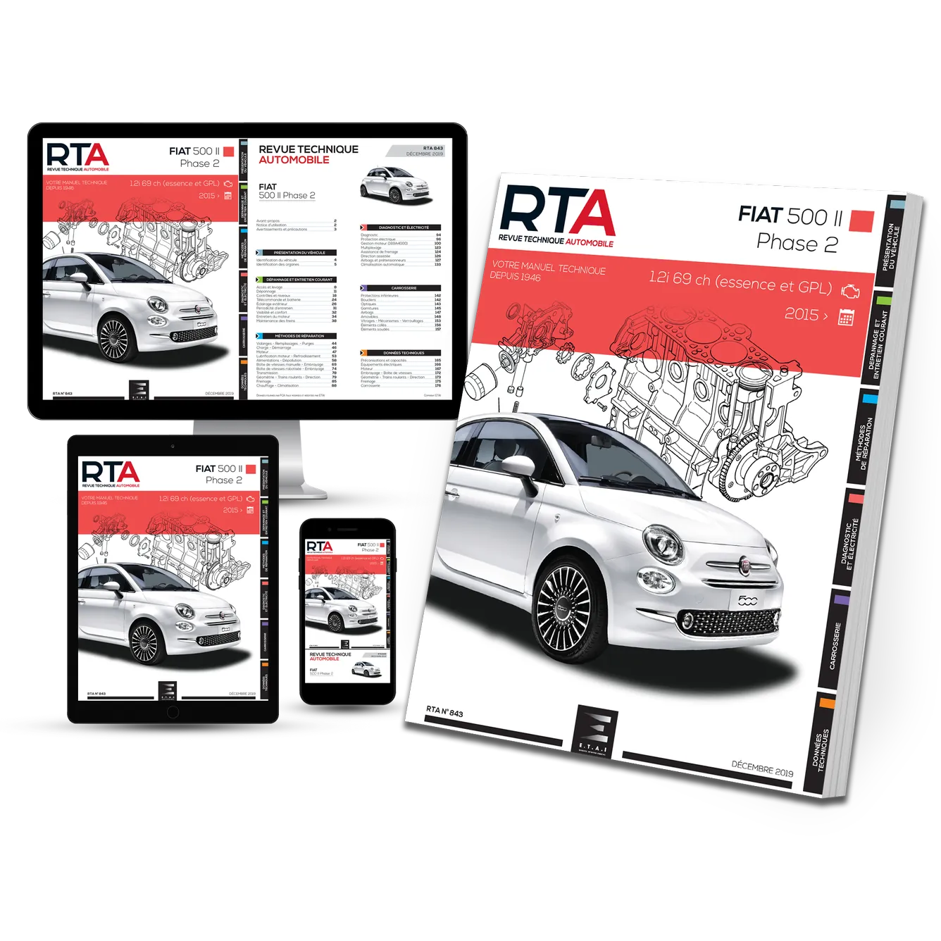 Fiat 500 II phase 2 (2015 - 2020) - Revue Technique