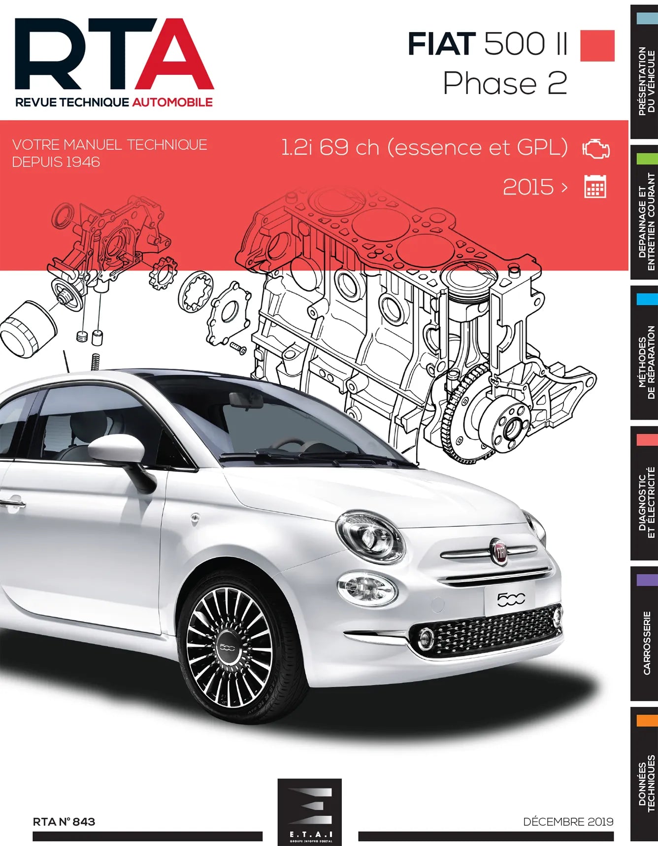Fiat 500 II phase 2 (2015 - 2020) - Revue Technique