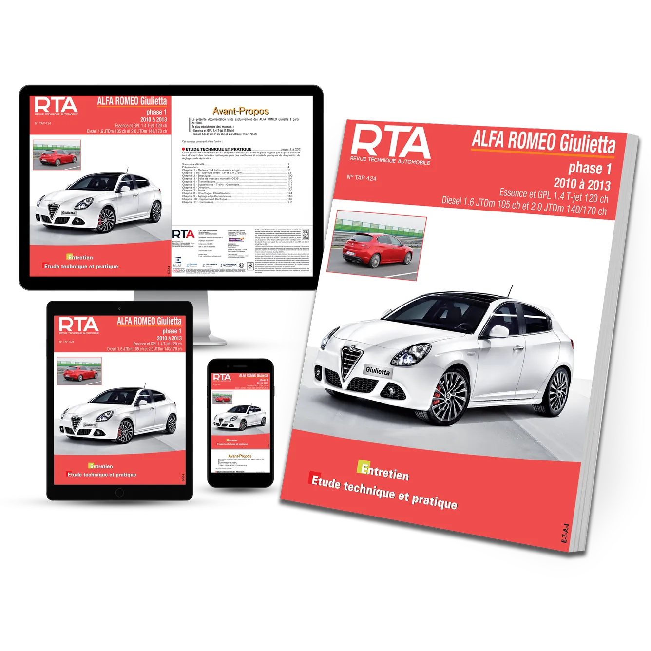 Alfa Romeo Giulietta II phase 1 (2010 - 2013) - Revue Technique