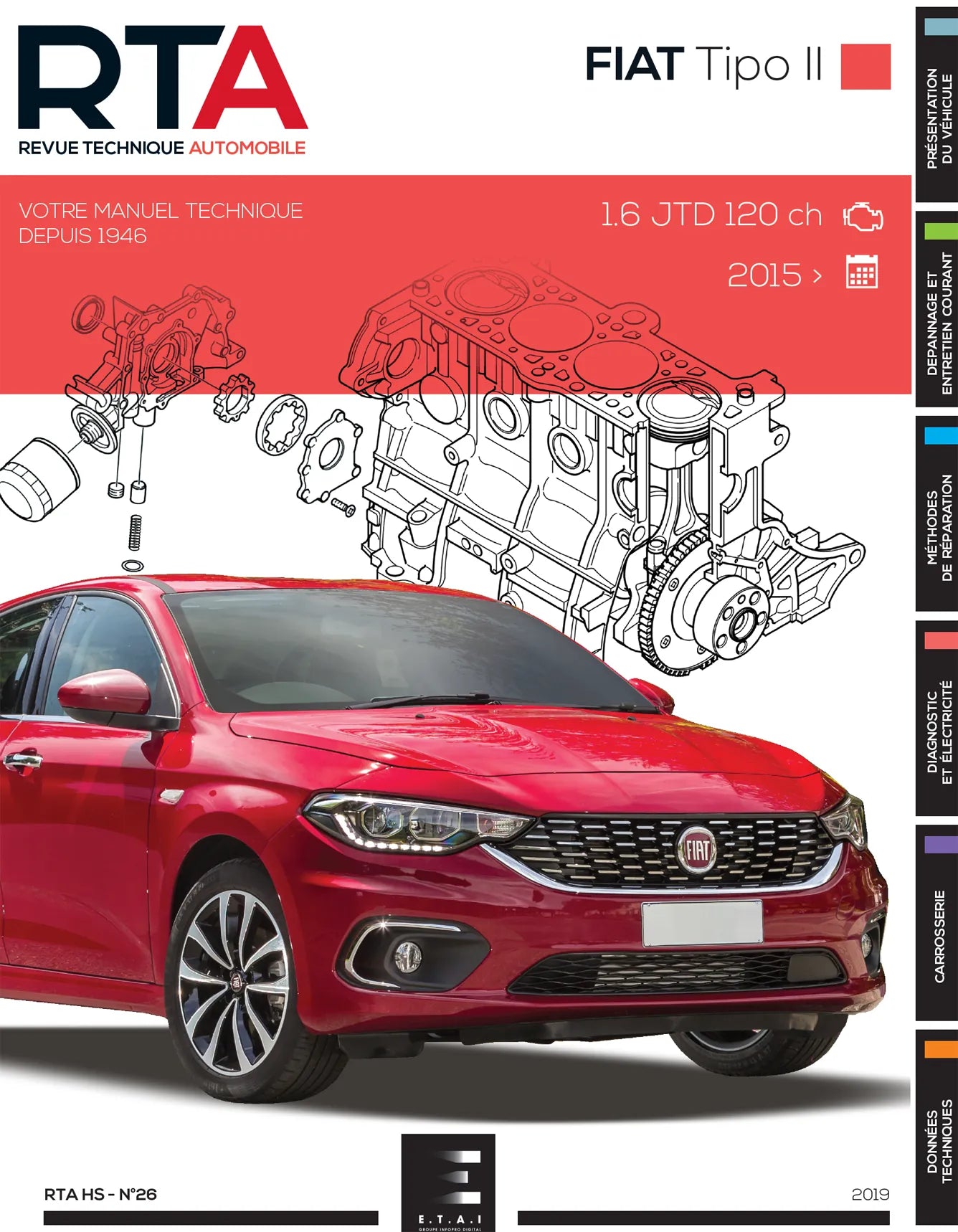 Fiat Tipo II phase 1 (2016 - 2020) - Revue Technique
