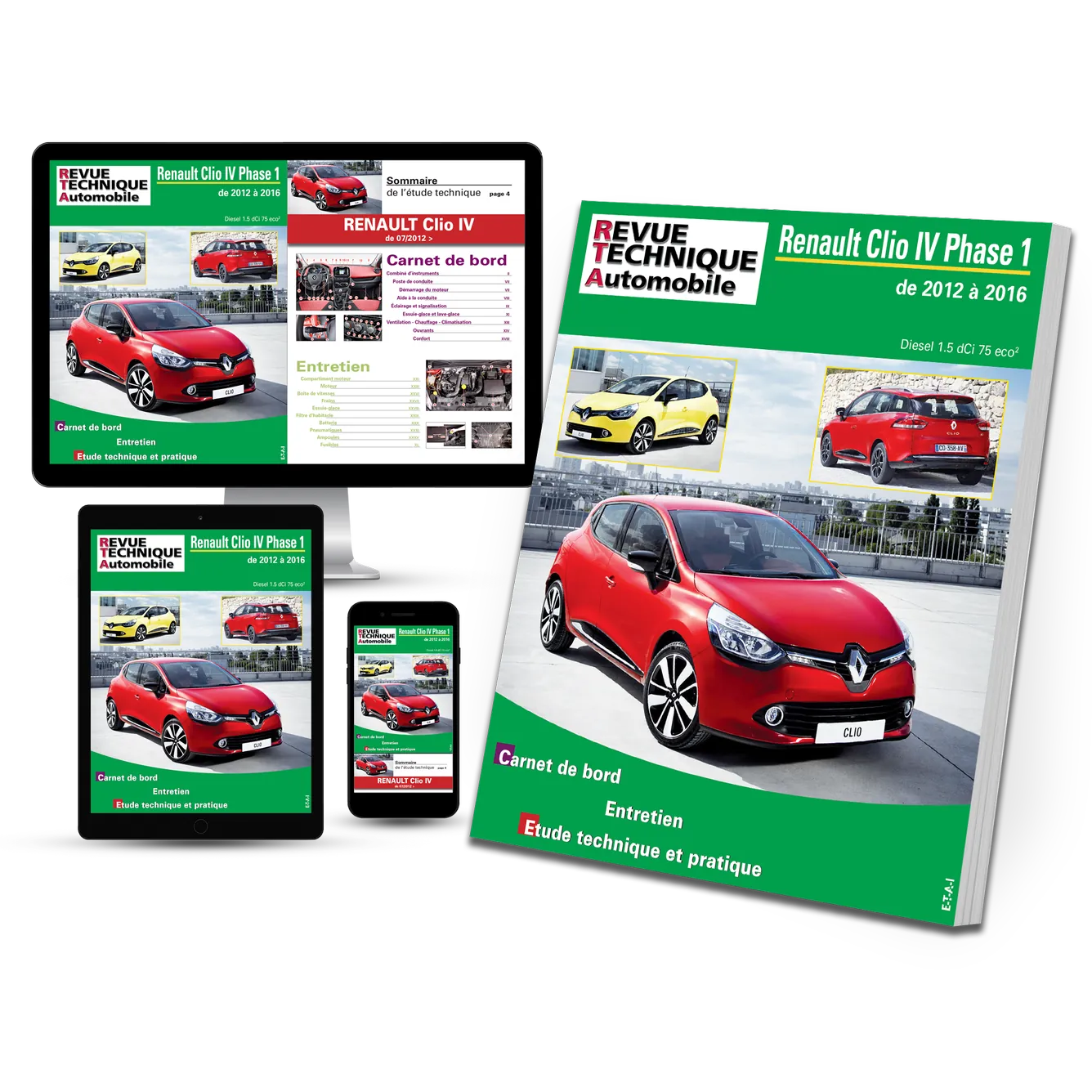 Renault Clio IV phase 1 (2012 - 2015) 1.5 dCi 75 - Revue Technique