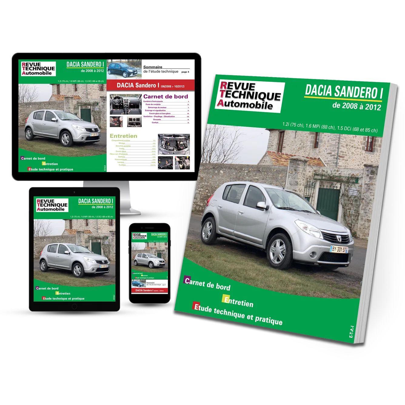 Dacia Sandero I (2008 - 2012) essence et diesel - Revue Technique