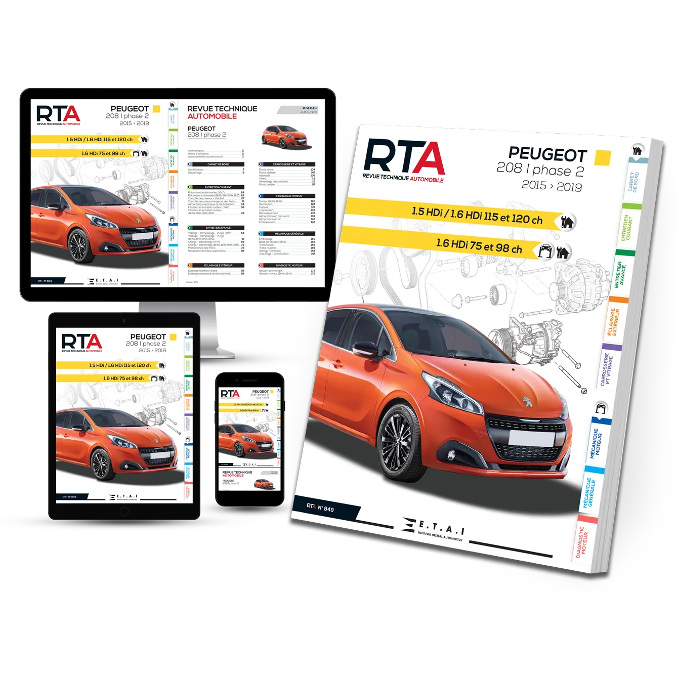 Peugeot 208 I phase 2 (2015 - 2019) - Revue Technique
