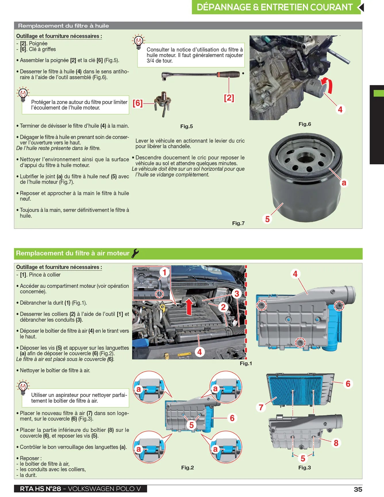 Volkswagen Polo V phase 2 (2014 - 2017) essence - Revue Technique