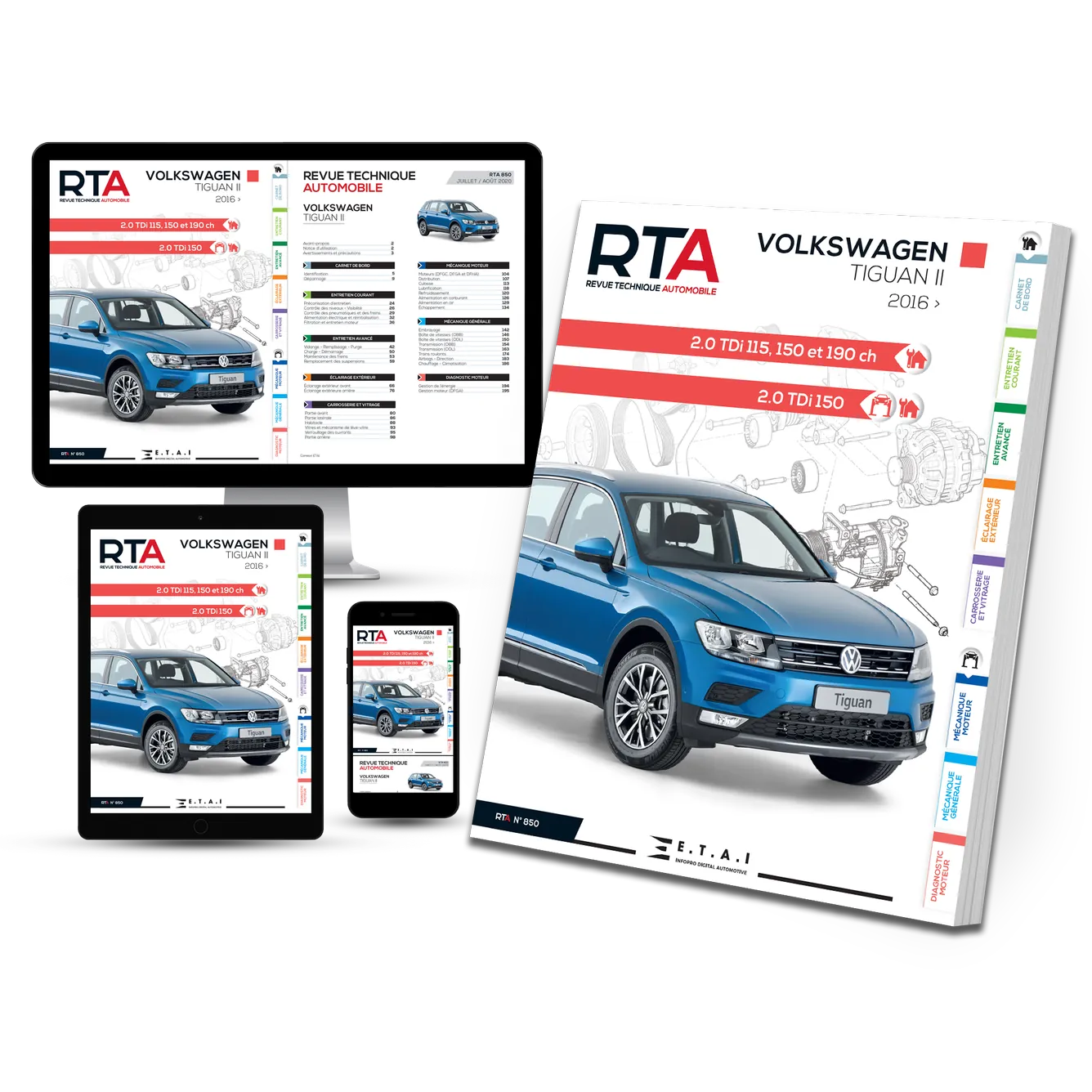 Volkswagen Tiguan II phase 1 (2016 - 2020) - Revue Technique