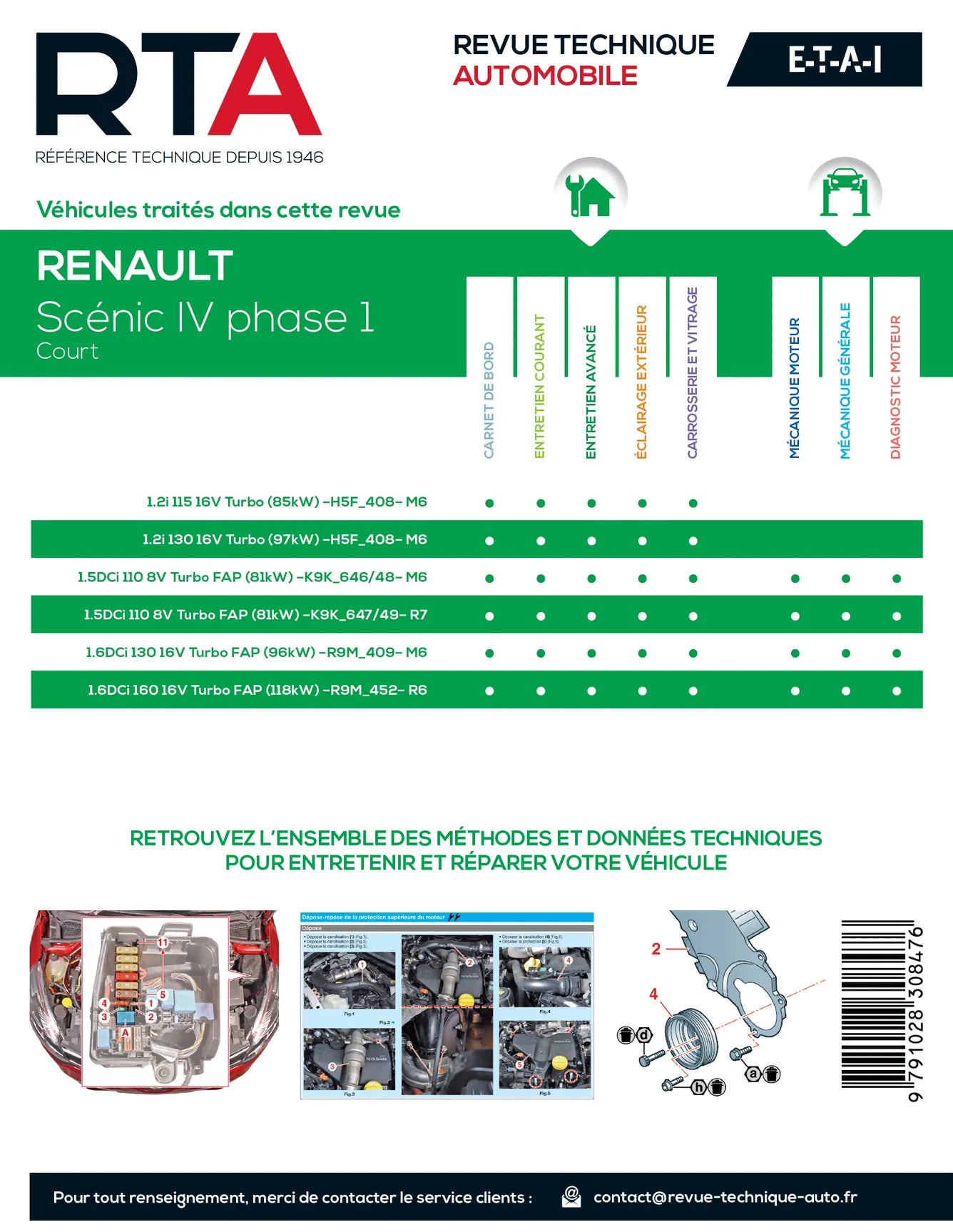 Renault Scénic IV phase 1 (2016 - 2020) - Revue Technique