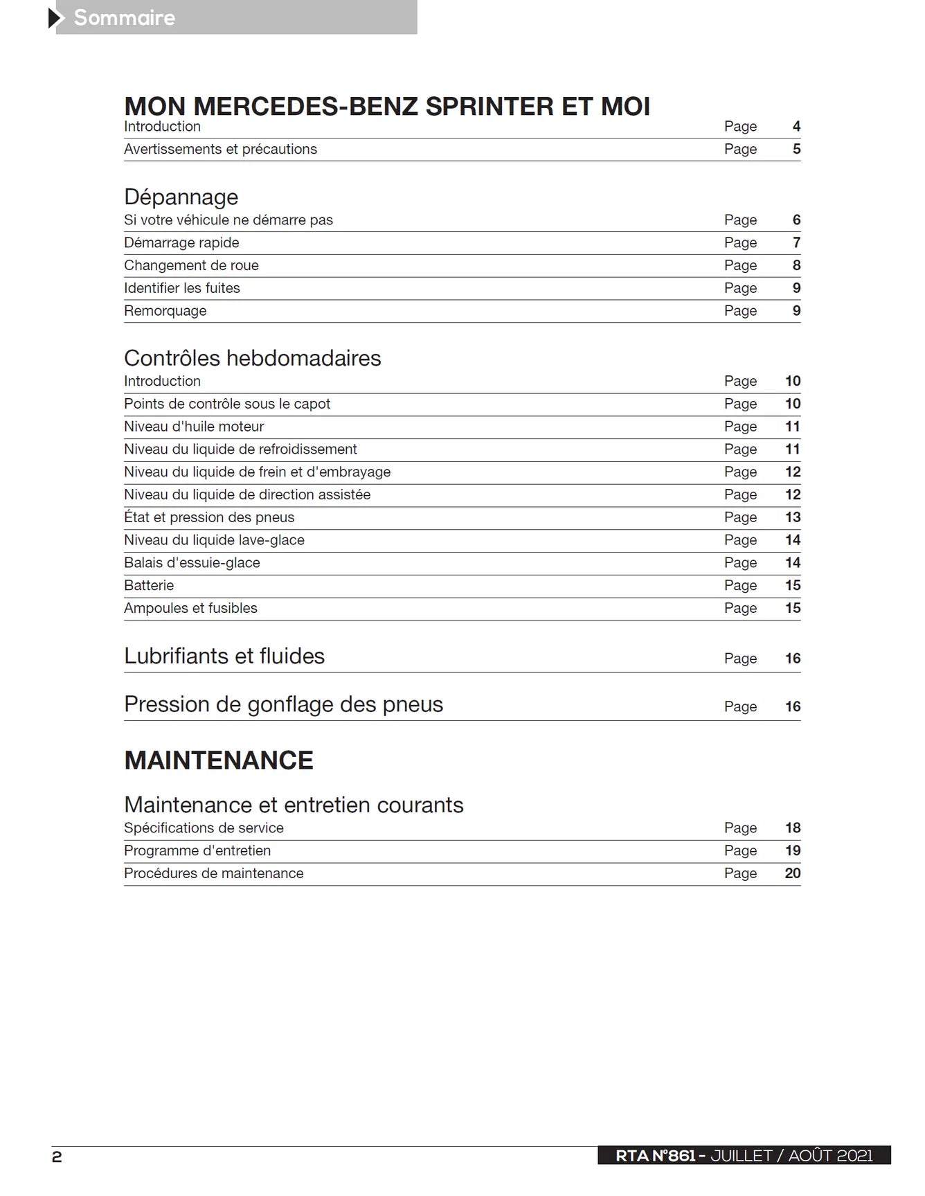 Mercedes-Benz Sprinter II (2009 - 2018) - Revue Technique