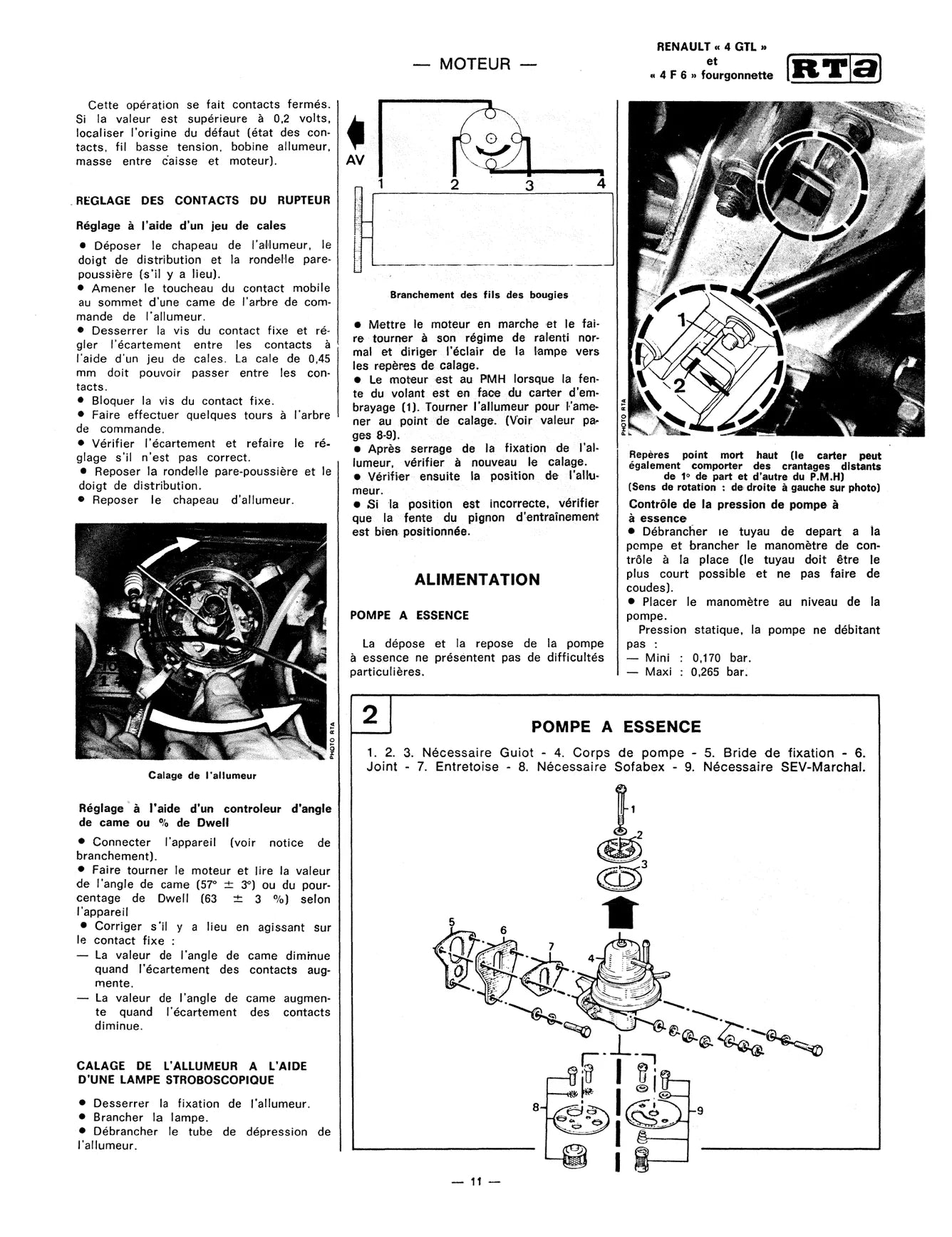 Renault 4 TL, GTL, F4 et F6 (1975 - 1992) - Revue Technique
