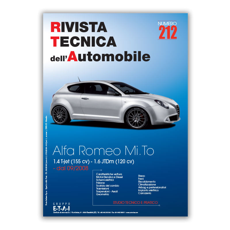 Alfa-Roméo Mi.To fase 1 (2008 - 2016) - Revue Technique
