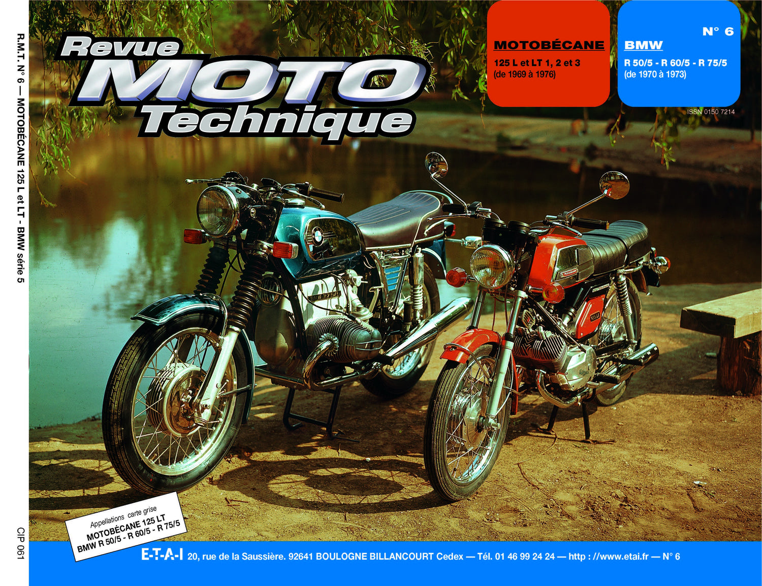 Motobécane 125 (1969 - 1975) - BMW R 50 / 60 / 75 (1970 - 1973) - Revue Technique