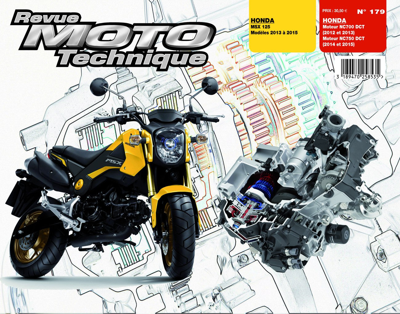 Honda MSX 125 (2013 - 2015) - Honda moteurs NC700 / 750DCT (2012 - 2015) - Revue Technique